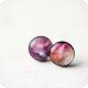 Серьги Nebula Pink (гвоздики)